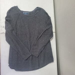 Karen Scott Gray Crew Neck Sweater